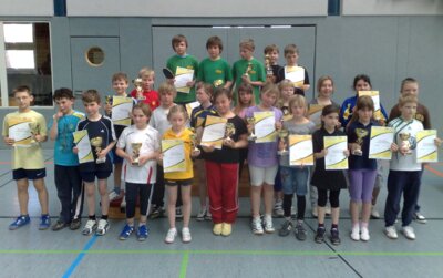Foto zur Meldung: Tischtennis-Mini-Meisterschaften Kreisausscheid