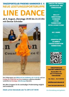 Line Dance als Leistungssport (Bild vergrößern)