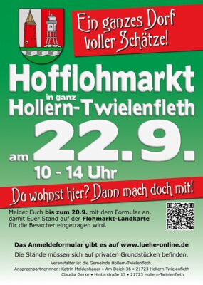 Hofflohmarkt in ganz Hollern-Twielenfleth (Bild vergrößern)