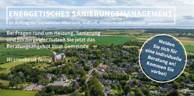 Foto zur Meldung: Energetisches Sanierungsmanagement Föhr-Mitte: regelmäßige Vor-Ort-Beratung