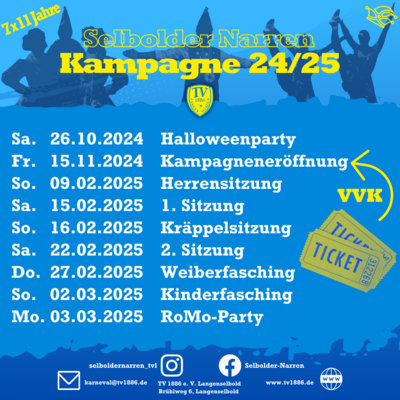Meldung: Karneval: Kampagnentermine stehen fest