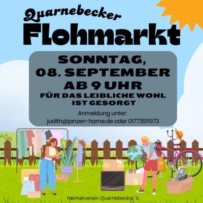Flohmarkt in Quarnebeck am 08.09.2024