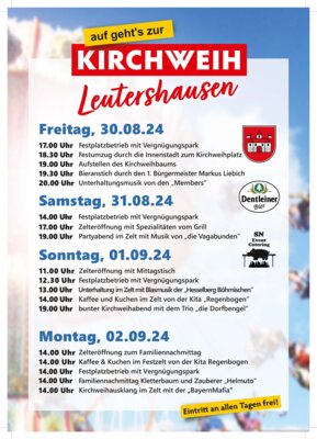 Auf geht's zur Kirchweih Leutershausen