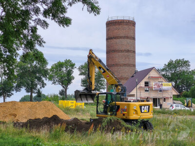 Die ersten Bauherren haben schon Richtfest gefeiert. Foto: Beate Vogel (Bild vergr&ouml;&szlig;ern)