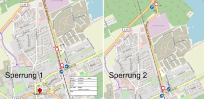 Foto zur Meldung: Sperrungen der Straße des 9. November zwischen dem 13.08. und 17.08.2024