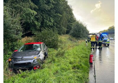 Verkehrsunfall auf der A44