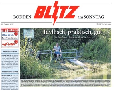 Barrierefreies Angeln an der Recknitz