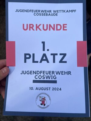 Einladung unserer Kameraden aus Cossebaude (Bild vergrößern)