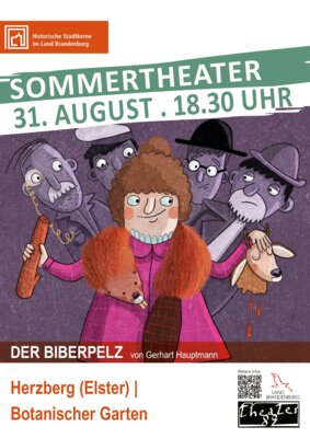Meldung: Theatergenuss im Botanischen Garten: "Der Biberpelz" von Gerhart Hauptmann