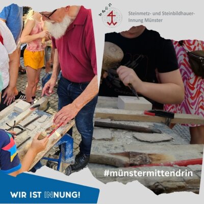 Steinmetz- und Steinbildhauer-Innung Münster auf dem Stadtfest 2024 (Bild vergrößern)