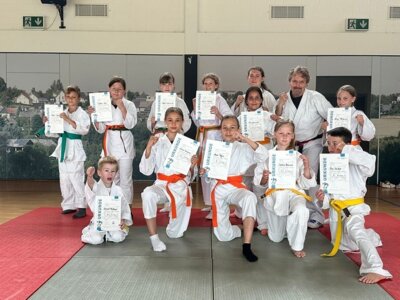 Erfolgreiche Prüfung der Ju-Jutsu-Kids in Riesweiler