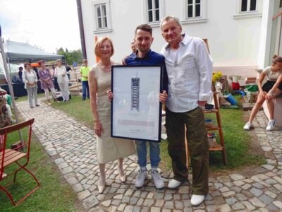 Ingrid Wuttke, Christian von Hagen (m) und Lothar Wuttke vom Veritasklub I Foto: Veritasklub (Bild vergrößern)