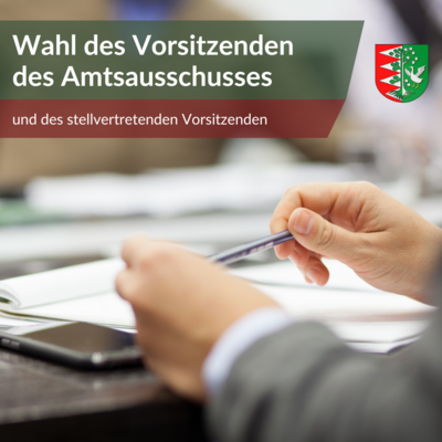Wahl des Vorsitzenden des Amtsausschusses (Bild vergrößern)