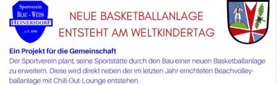 NEUE BASKETBALLANLAGE ENTSTEHT AM WELTKINDERTAG