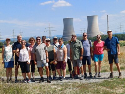 Link zu: TSV Wandergruppe: letzter Blick auf die Kühltürme