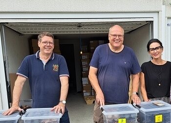 Wieder einmal gab es einen "Brillen-Tausch" mit dem RC St. Ingbert bei BRILLEN-ohne-GRENZEN (Bild vergrößern)