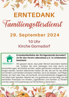 Erntedank Familiengottesdienst (Bild vergrößern)
