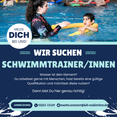 Schwimmtrainer gesucht (Bild vergrößern)