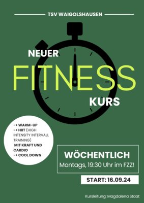 Neues Fitnessangebot