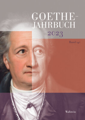 Jochen Golz - Goethe-Jahrbuch 140, 2023