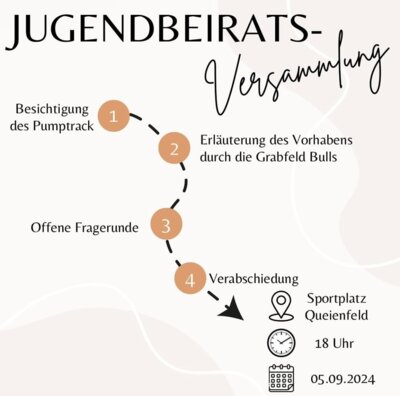 Jugendbeiratsversammlung bei den Grabfeld Bulls am 5. September 2024