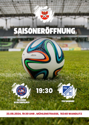 Die Saison 2024/25 startet in Klosterfelde (Bild vergrößern)