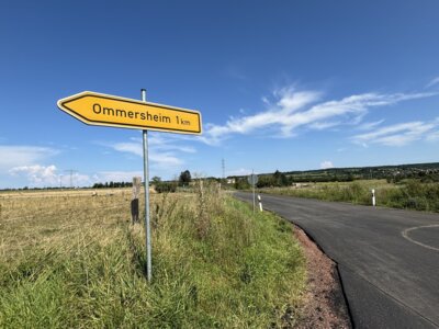 Fertigstellung der L 237 (Adenauerstraße) zwischen Ormesheim (Gipsgrube) und der Einmündung der L 245 (Hüttenweg) aus Richtung Ommersheim. Freigabe Freitag, 23. August 2024, ab 14.00 Uhr