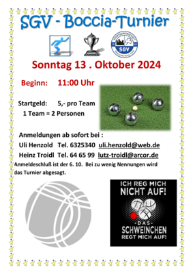 SGV Bocciaturnier 2024
