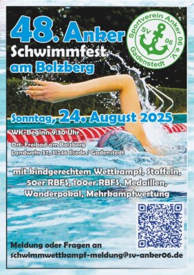 48. Anker Schwimmfest am 24.08.2025