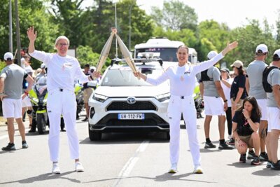 unsere Triathletin bei Olympia 2024 (Bild vergrößern)