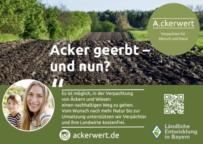 Meldung: "A.ckerwert -Nachhaltig Verpachten für Mensch und Natur“ stellt sich vor.