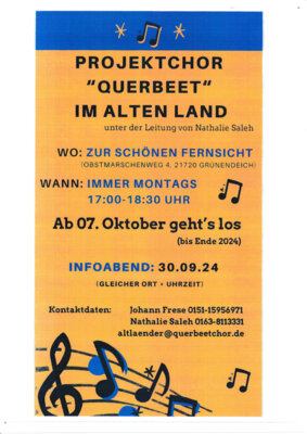 Projektchor im Alten Land „Querbeet“ (Bild vergrößern)