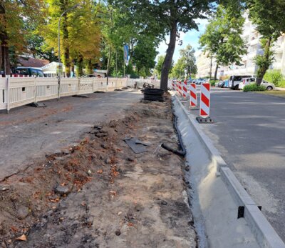 Sanierung Geh- & Radweg Trebuser Straße zwischen Pintschring und ATU (Bild vergr&ouml;&szlig;ern)