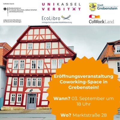 Meldung: Eröffnung COWORKING Grebenstein am 03.09.2024