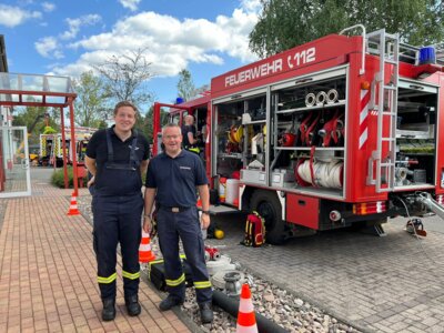 Die Feuerwehr Wünschensuhl zu Gast im FTZ Immelborn - Projekttag der Grundschulen (Bild vergrößern)