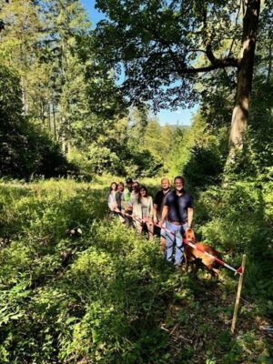 Baustart MTB-Trail in Sontra mit allen Beteiligten (Bild vergrößern)