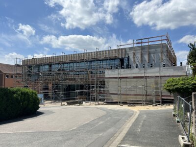 Der Kita-Neubau geht weiter voran (Bild vergrößern)