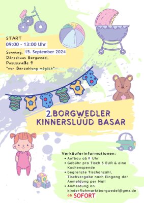 Meldung: 2. Kinnerslüüd Basar