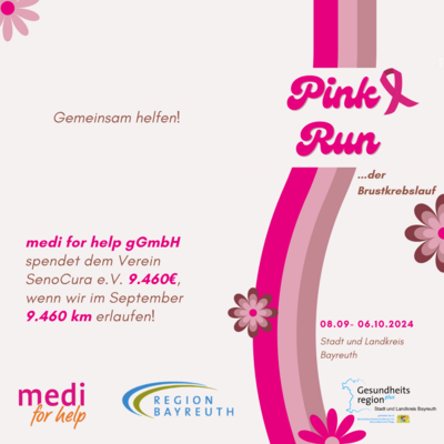 „Pink Run“ – ein sportliches Zeichen im Kampf gegen Brustkrebs