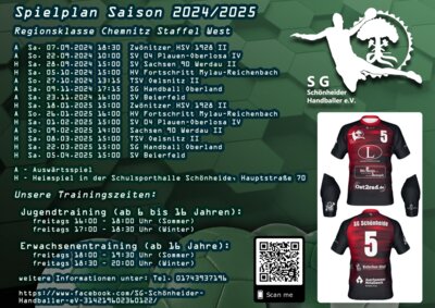 Neue Saison der Schönheider Handballer (Bild vergrößern)