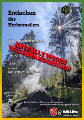 ABSAGE - Entfachen des Kohlenmeilers (Bild vergrößern)