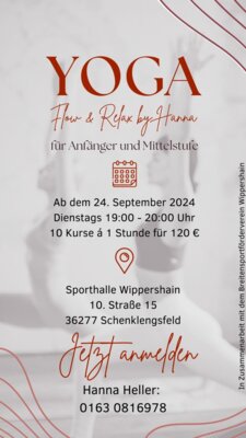 Neues Sportangebot - Yoga (Bild vergrößern)