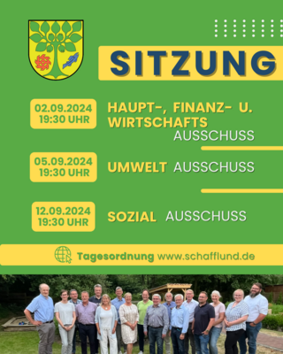 Sitzungen im September