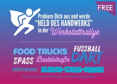 3. Familientag in Großräschen: Werde am 7. September Held des Handwerks! (Bild vergr&ouml;&szlig;ern)