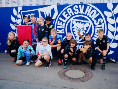 Foto zur Meldung: E-Jugend stellt Einlaufmannschaft in der Bundesliga