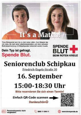 Blutspende in Schipkau