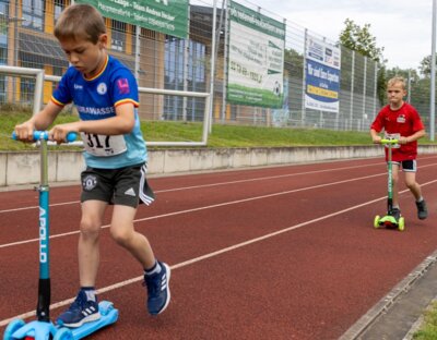 Spass und Bewegung faszinieren Kinder. Foto: Ralf Sawacki