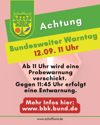 Link zu: Warntag