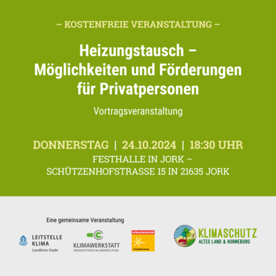 Vortragsveranstaltung Heizungstausch - Möglichkeiten und Förderungen für Privatpersonen (Bild vergr&ouml;&szlig;ern)
