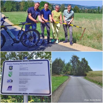 Neuer Radweg am Neuberg (Bild vergrößern)